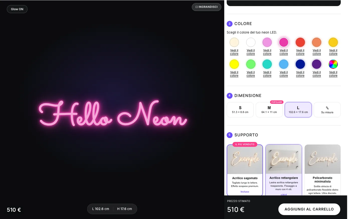 Crea un neon