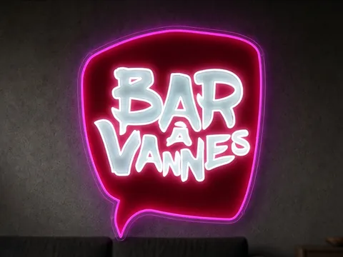 Néon LED sur mesure Bar à Vannes