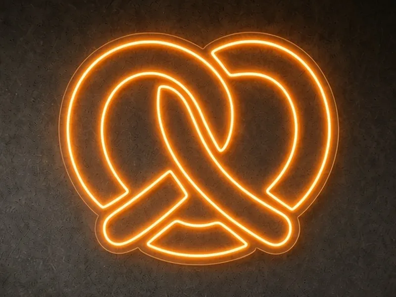 LED-neon op maat Bretzel
