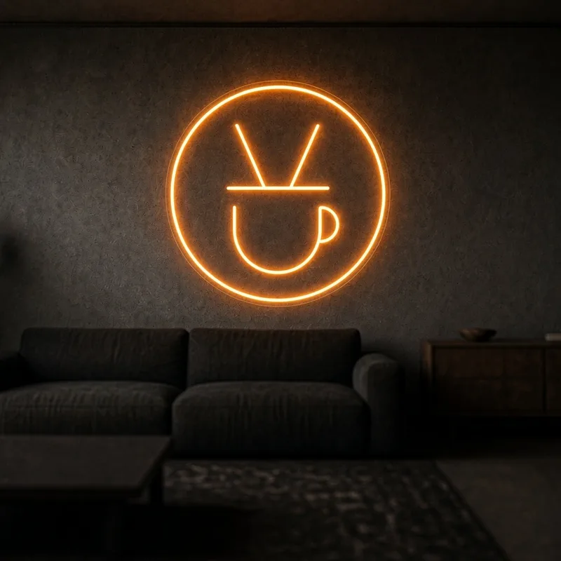 Café Suédois, neon LED na zamówienie