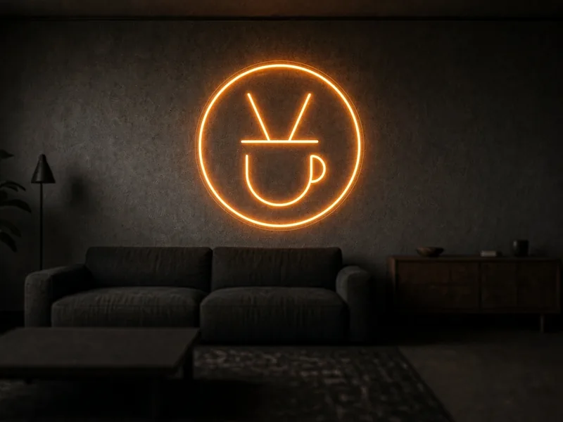 Neon LED na zamówienie Café Suédois