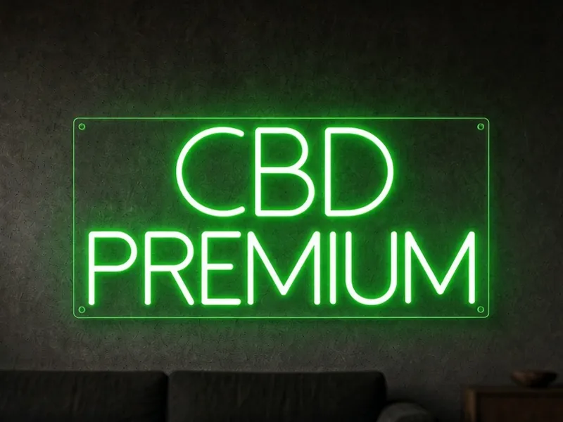 Néon LED sur mesure CBD Premium