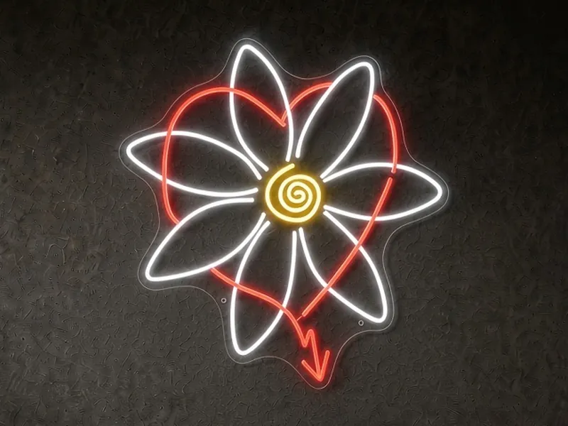 Néon LED sur mesure Flower