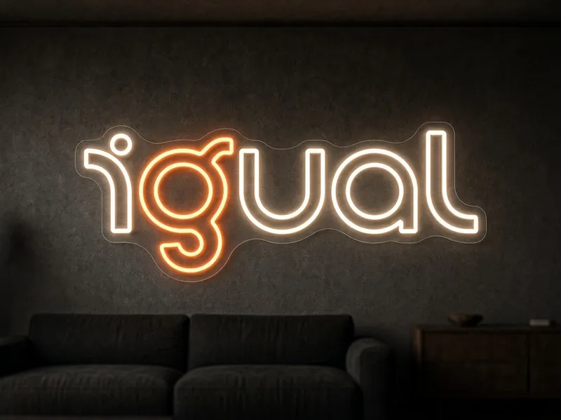 Custom LED neon sign Igual