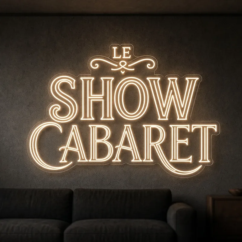 Néon LED sur mesure Le Show Cabaret