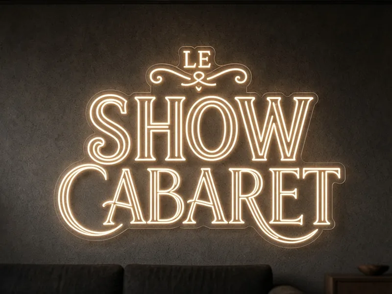 Insegna neon LED su misura Le Show Cabaret