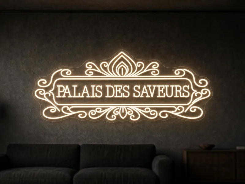 Néon LED sur mesure Palais des Saveurs