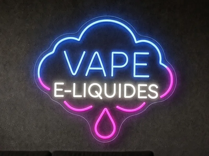 Néon LED sur mesure Vape E-liquides