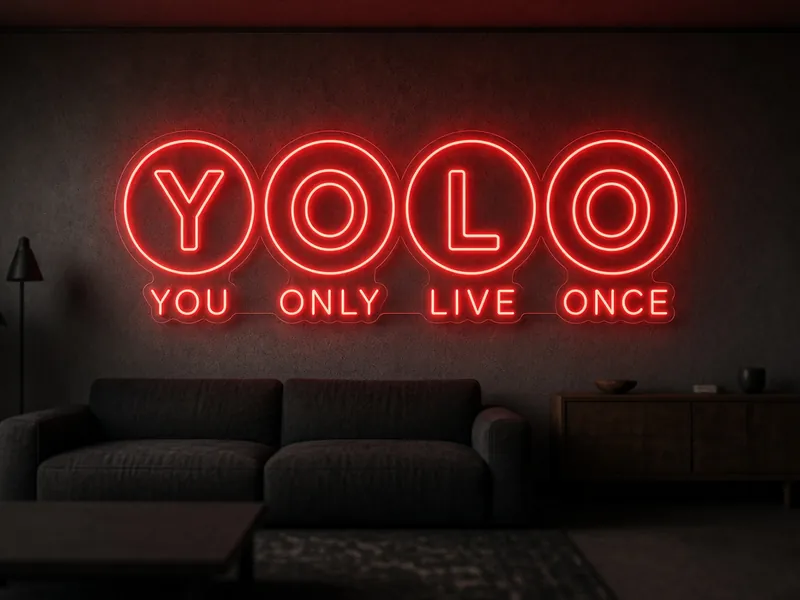 Néon LED sur mesure YOLO