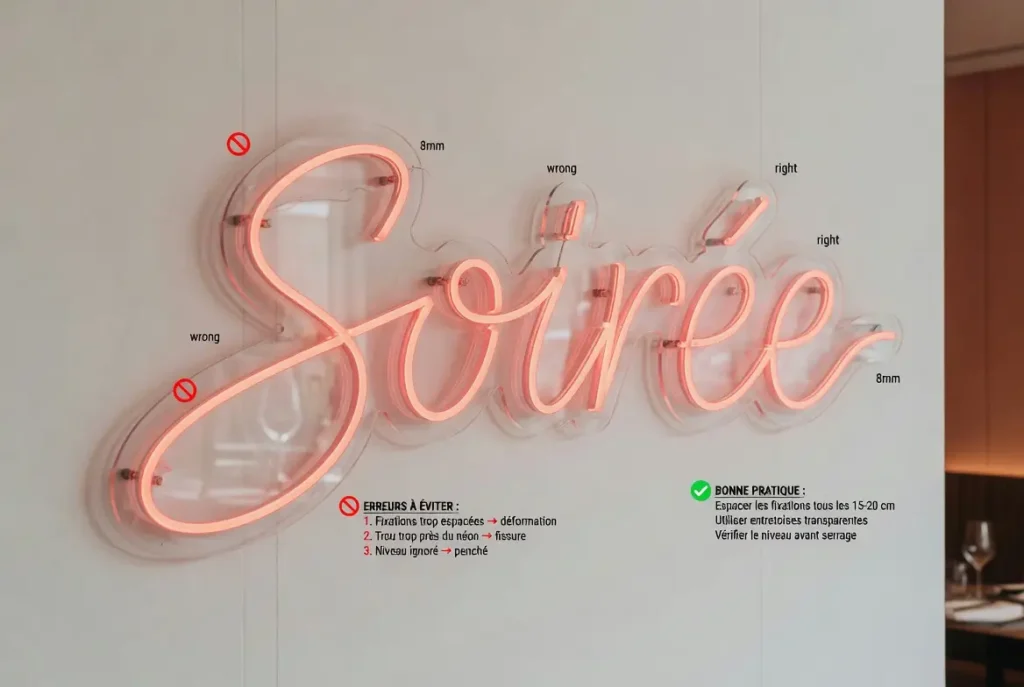 Les erreur à éviter lors de la pose d'un néon LED