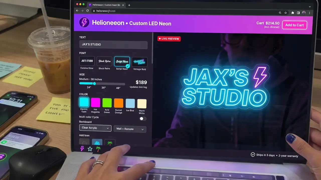 Guide d'achat neon LED : taille, couleur, support et puissance