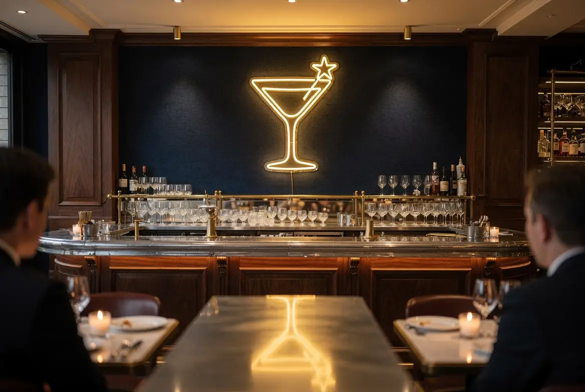 Le Comptoir Doré — néon cocktail