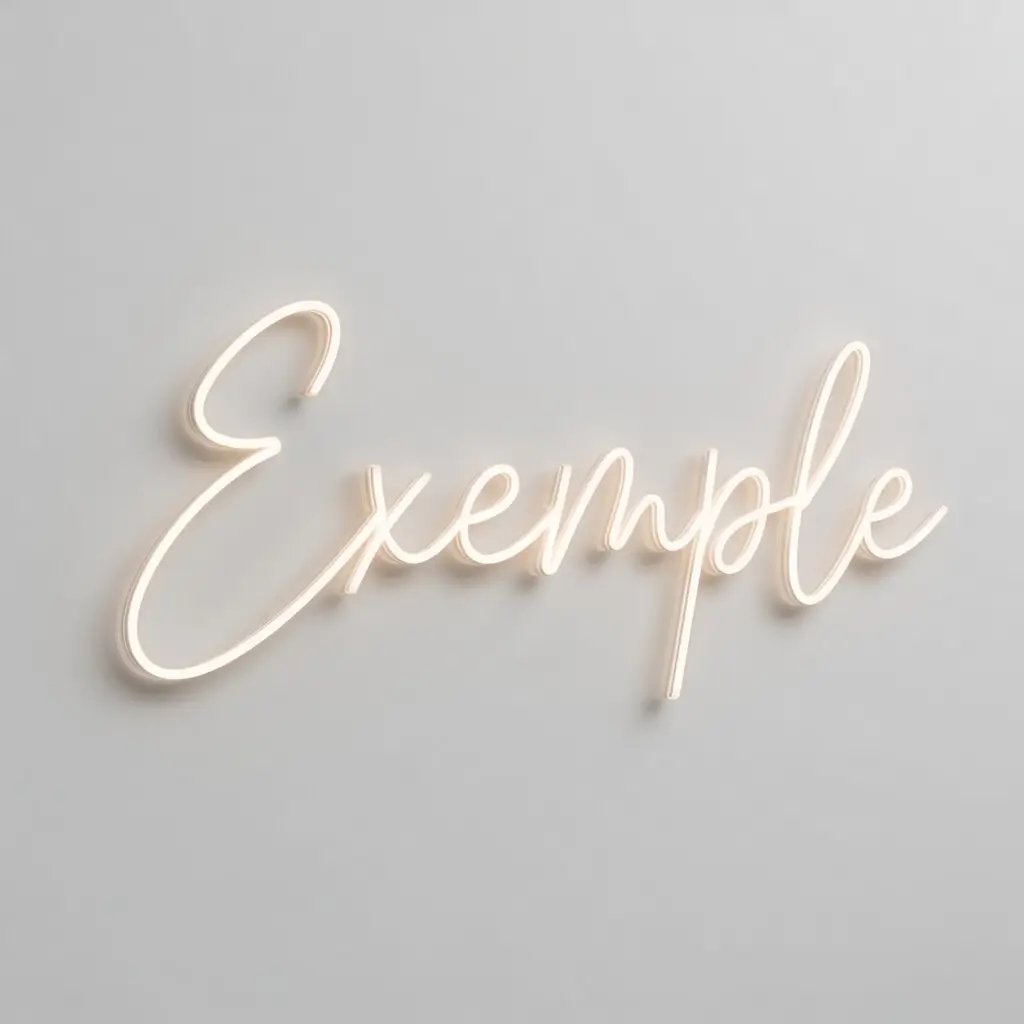 Support polycarbonate souple minimaliste pour néon LED ultra discret