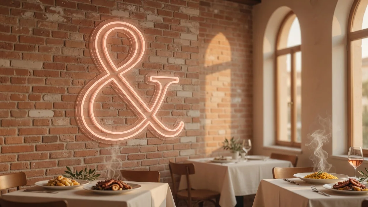 Neonskylt restaurang Stockholm