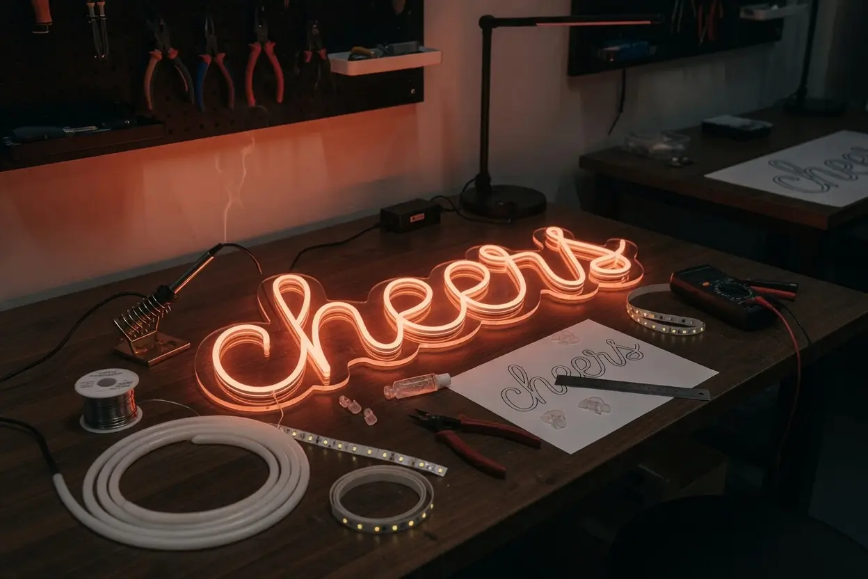 Atelier HELIONEON : fabrication artisanale de néon LED sur mesure