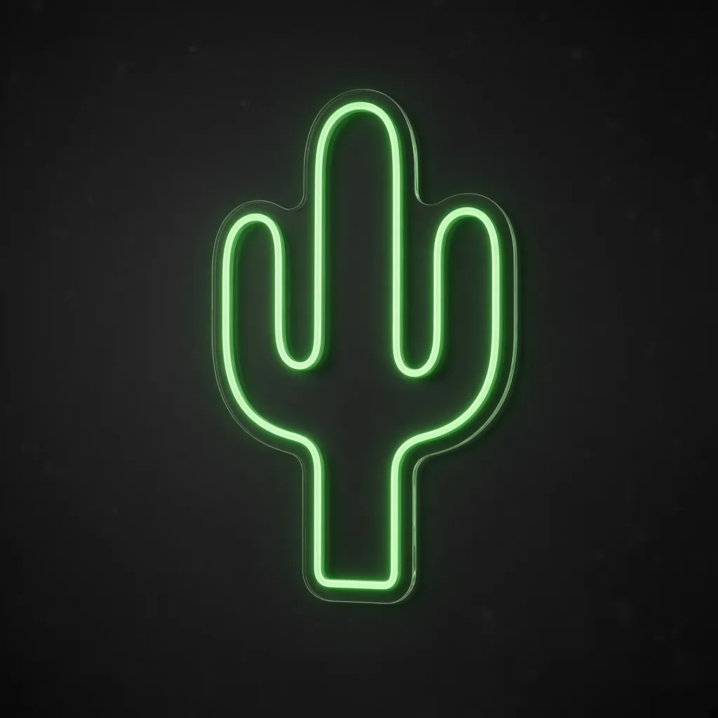 Cactus - Neón LED