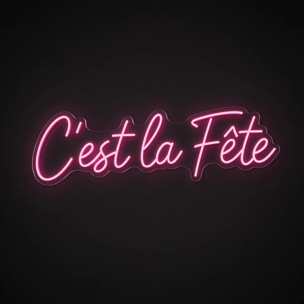 C'est la Fête - Neon LED
