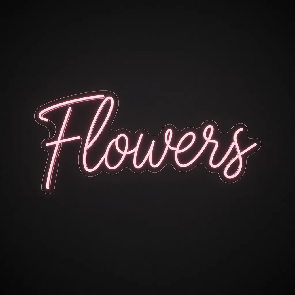 Flowers - Néon LED Andy Warhol