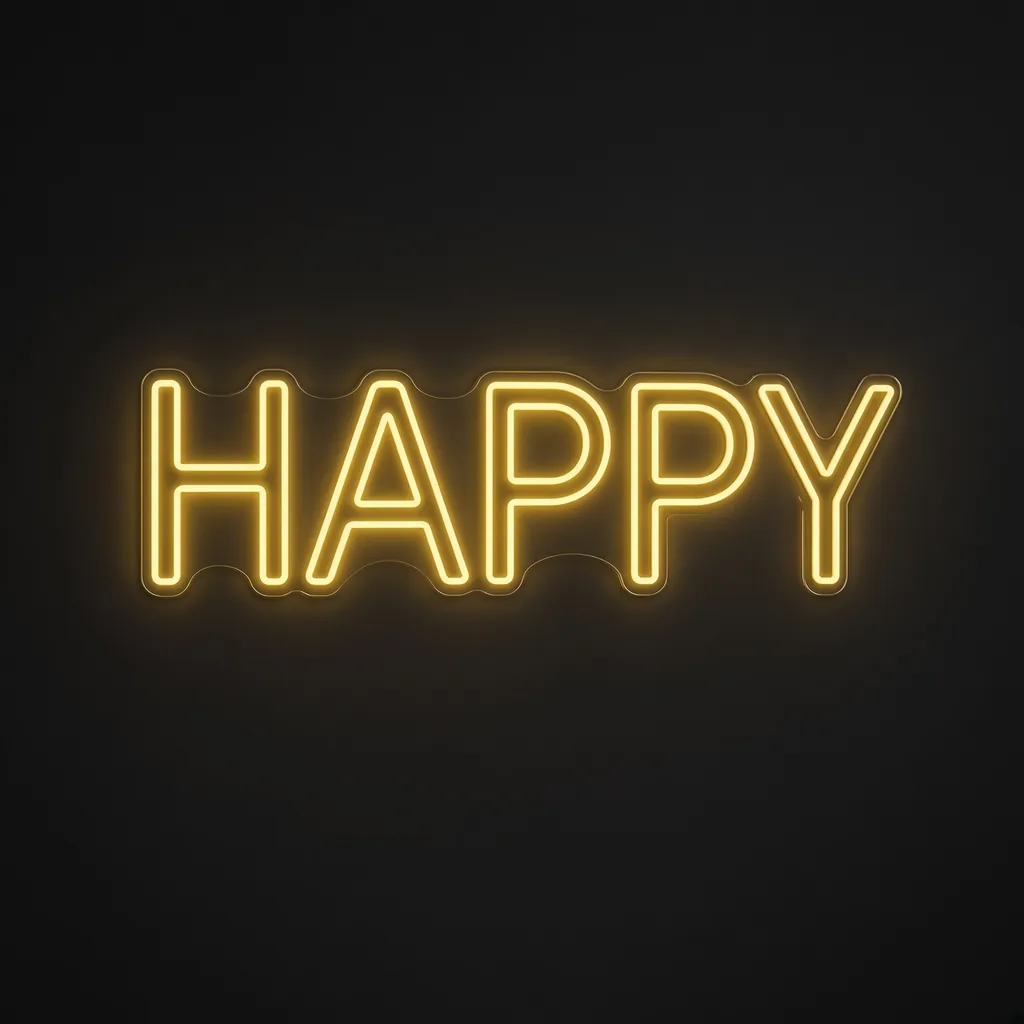 Happy - Néon LED