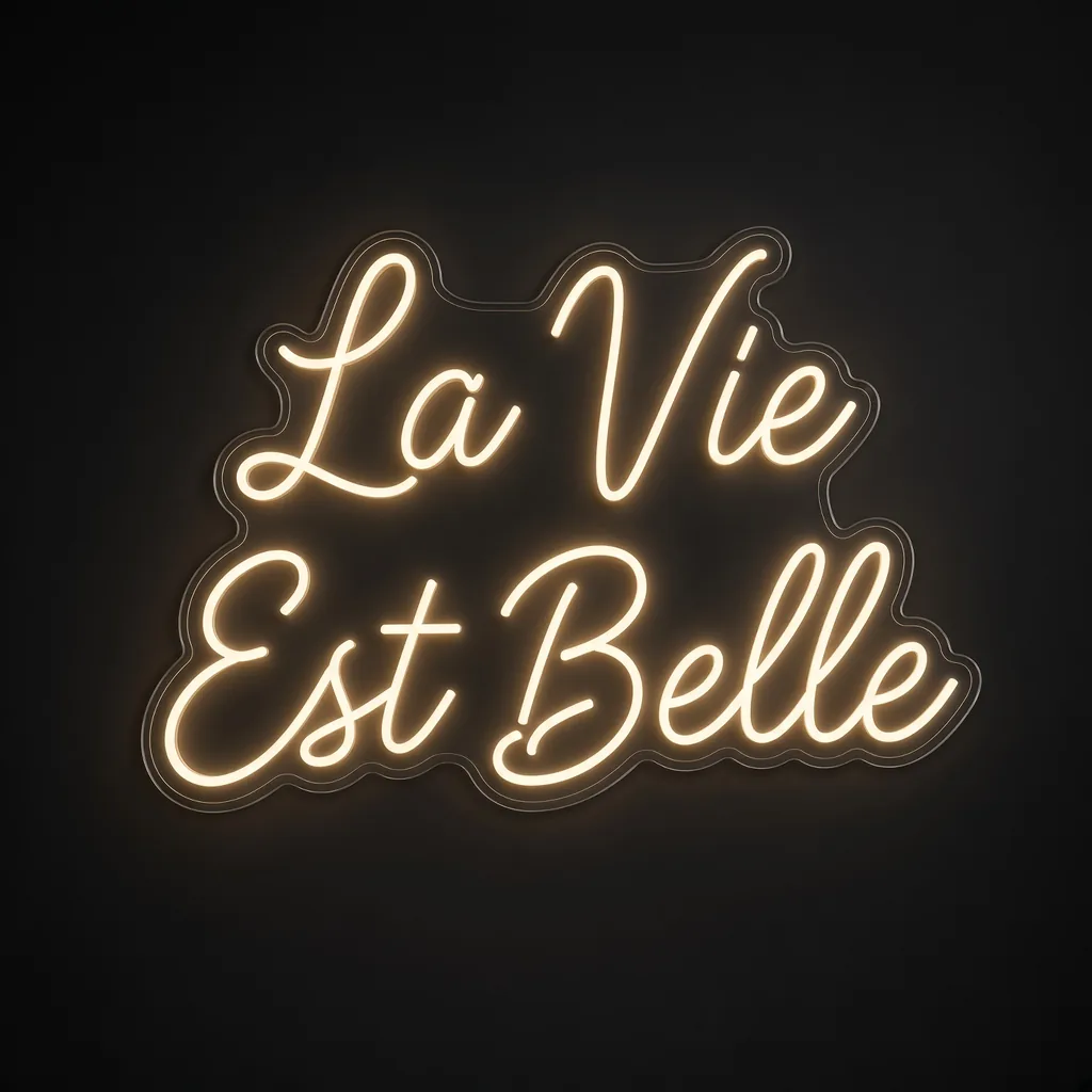 La Vie Est Belle - Néon LED