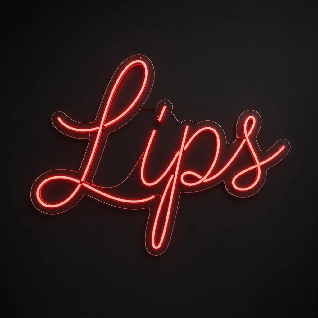 Lips - LED-neonbord