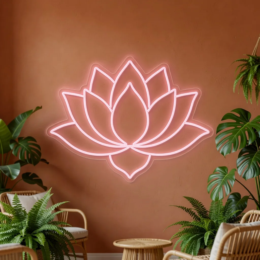 Lotus Flower - Néon LED
