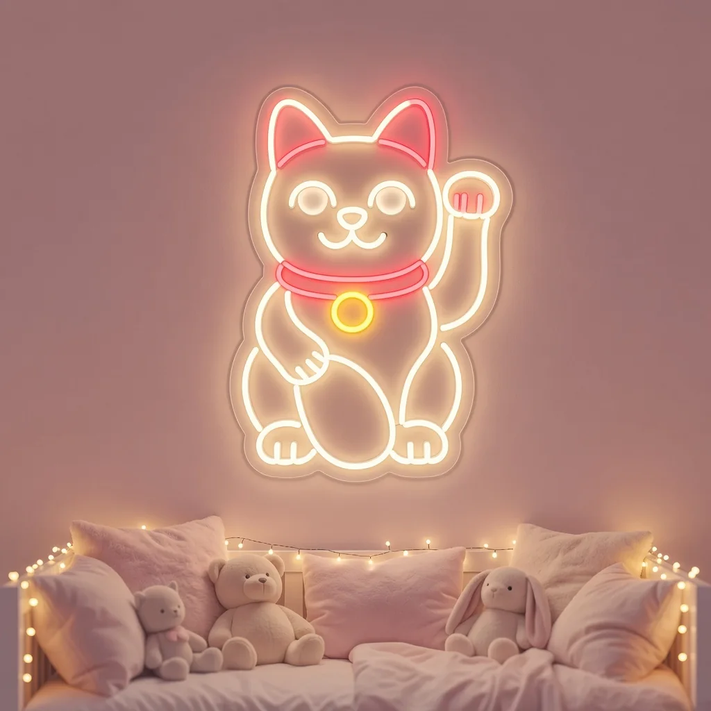 Lucky Cat - Néon LED