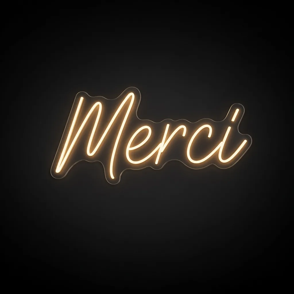 Merci - Néon LED