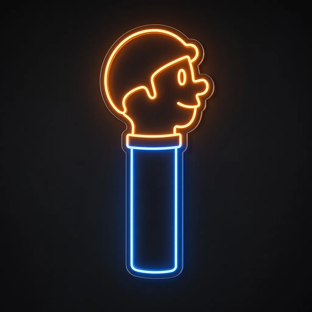 Pez Dispenser - Néon LED Basquiat Style