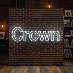 The Crown - Néon LED Basquiat