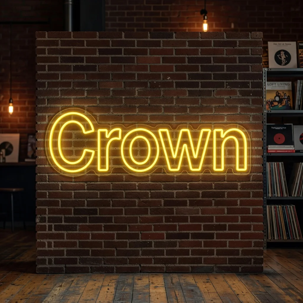 The Crown - Néon LED Basquiat