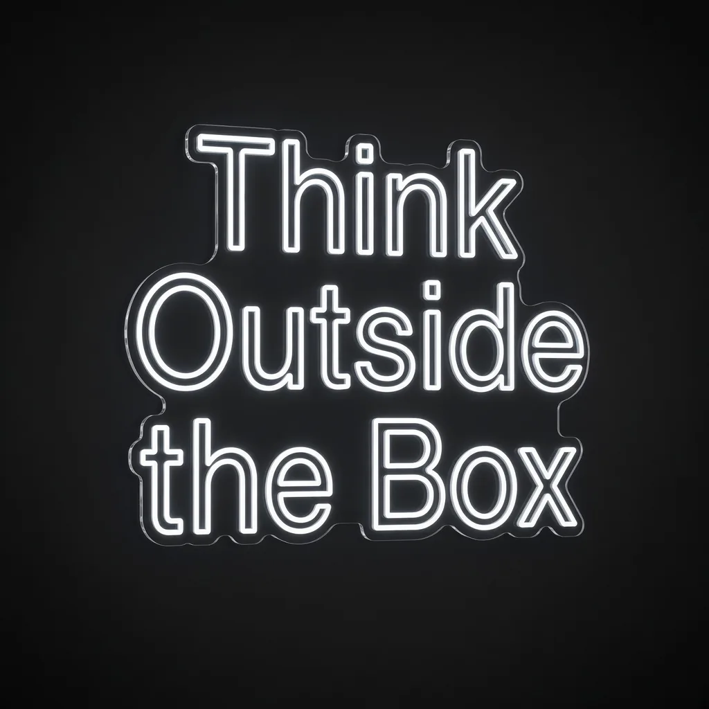 Think Outside the Box - Neon LED