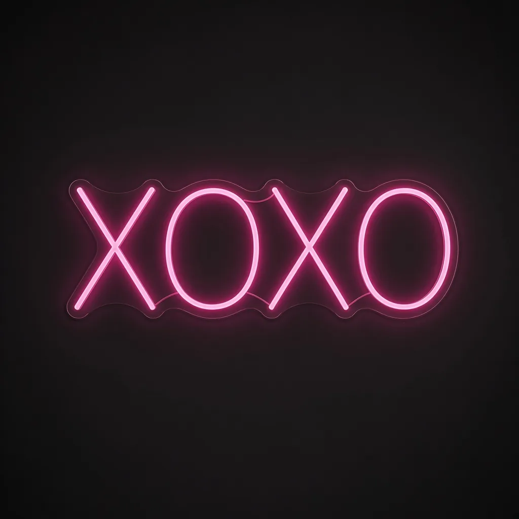 XOXO - LED-neonbord
