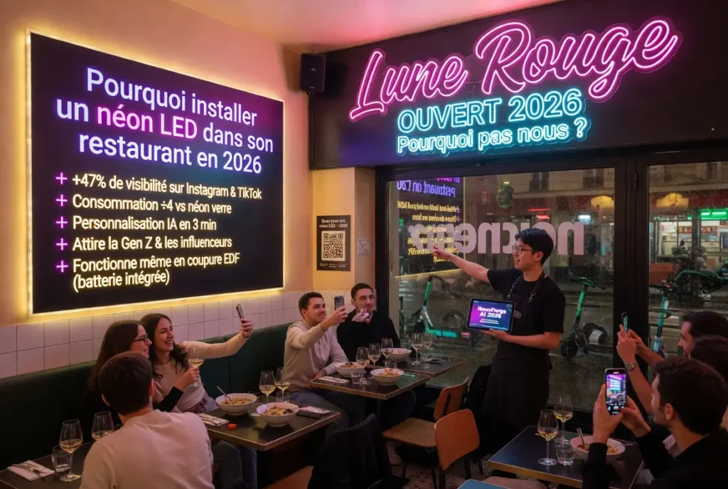 Les bonnes raisons d'installer un néon LED dans son restaurant Les bonnes raisons d'installer un néon LED dans son restaurant