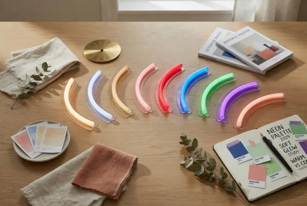 Helioneon vous accompagne pour choisir la couleur de votre néon LED