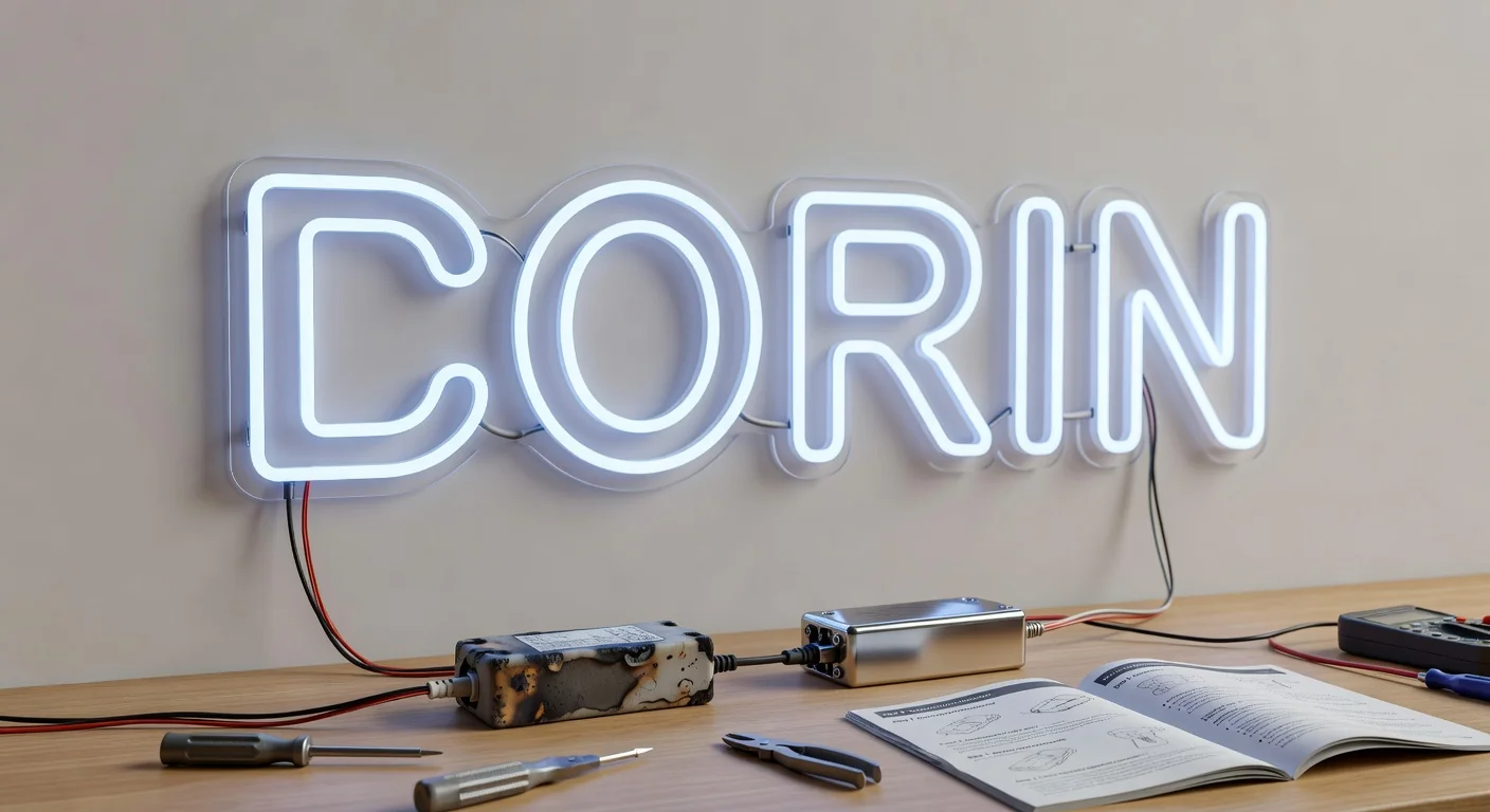 Étapes du remplacement d'un driver 12V de néon LED