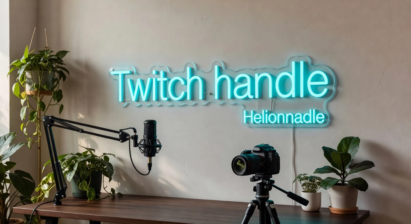 Setup gaming streaming Twitch néon LED cyan caméra microphone