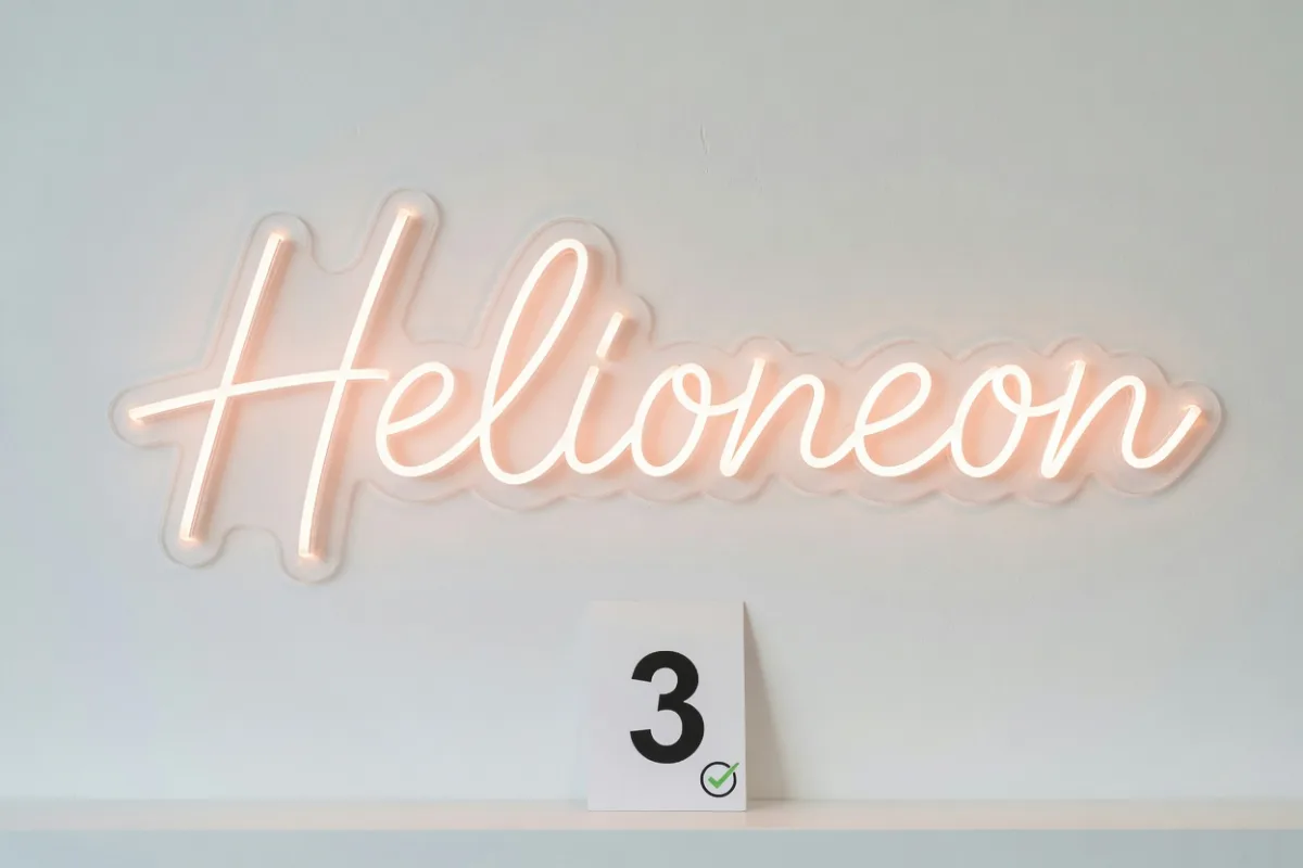 LED neon με κάρτα εγγύησης 3 ετών Helioneon