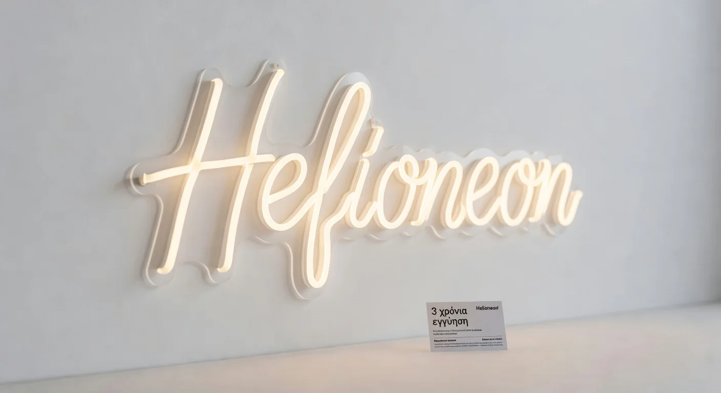 LED neon με κάρτα εγγύησης 3 ετών Helioneon