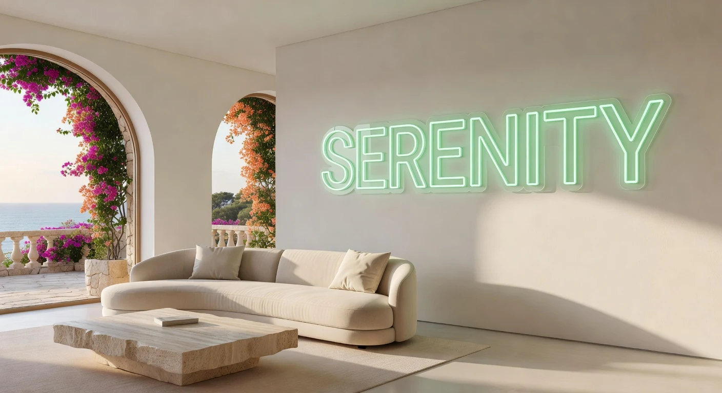 Detalhe do tubo de silicone monoline de um letreiro neon premium