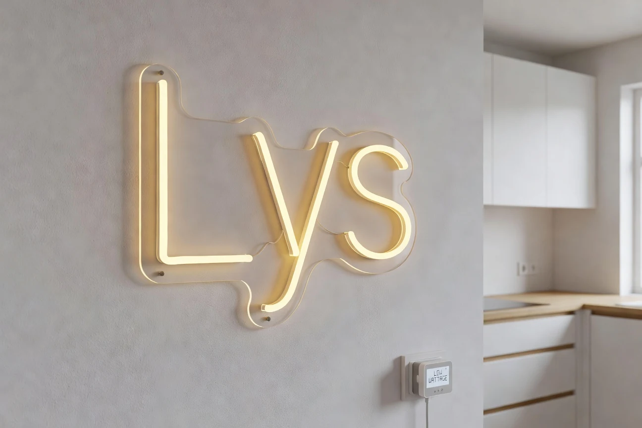 strømforbruk LED neon - illustrasjon 2
