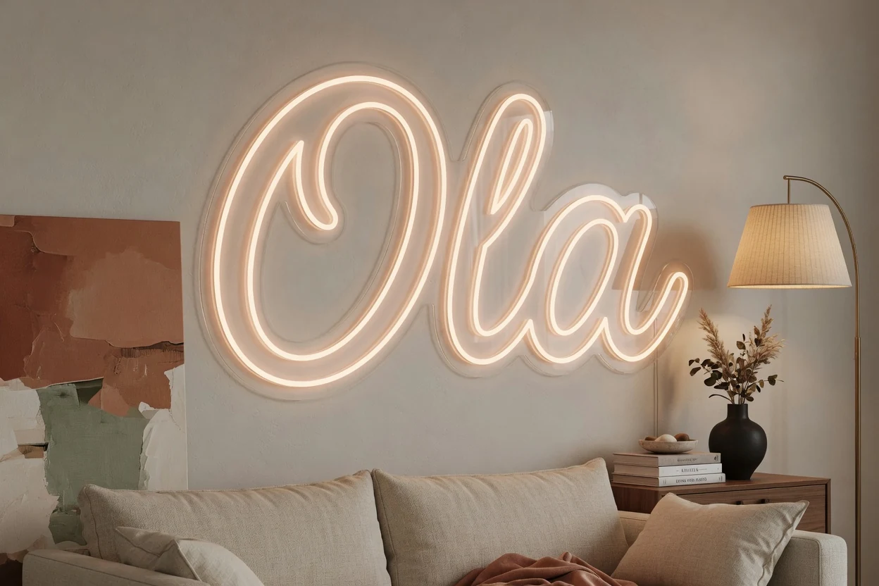 Como instalar letreiro néon LED na parede imagem 1