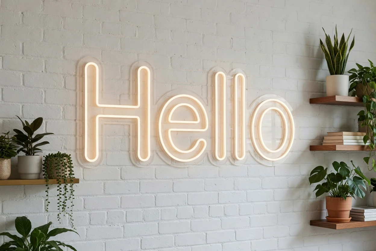 Como limpar e manter um letreiro neon LED imagem