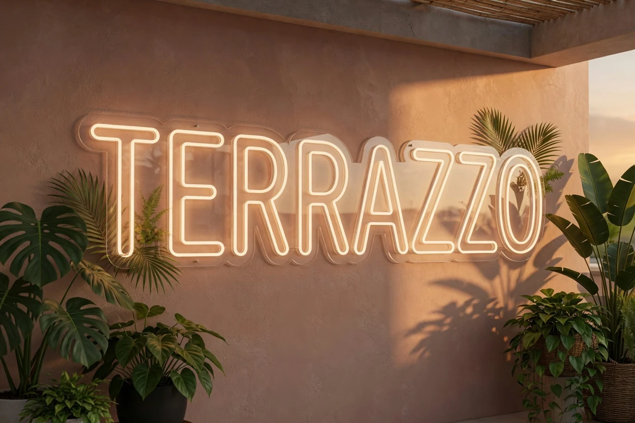 Glass neon vs LED neon image