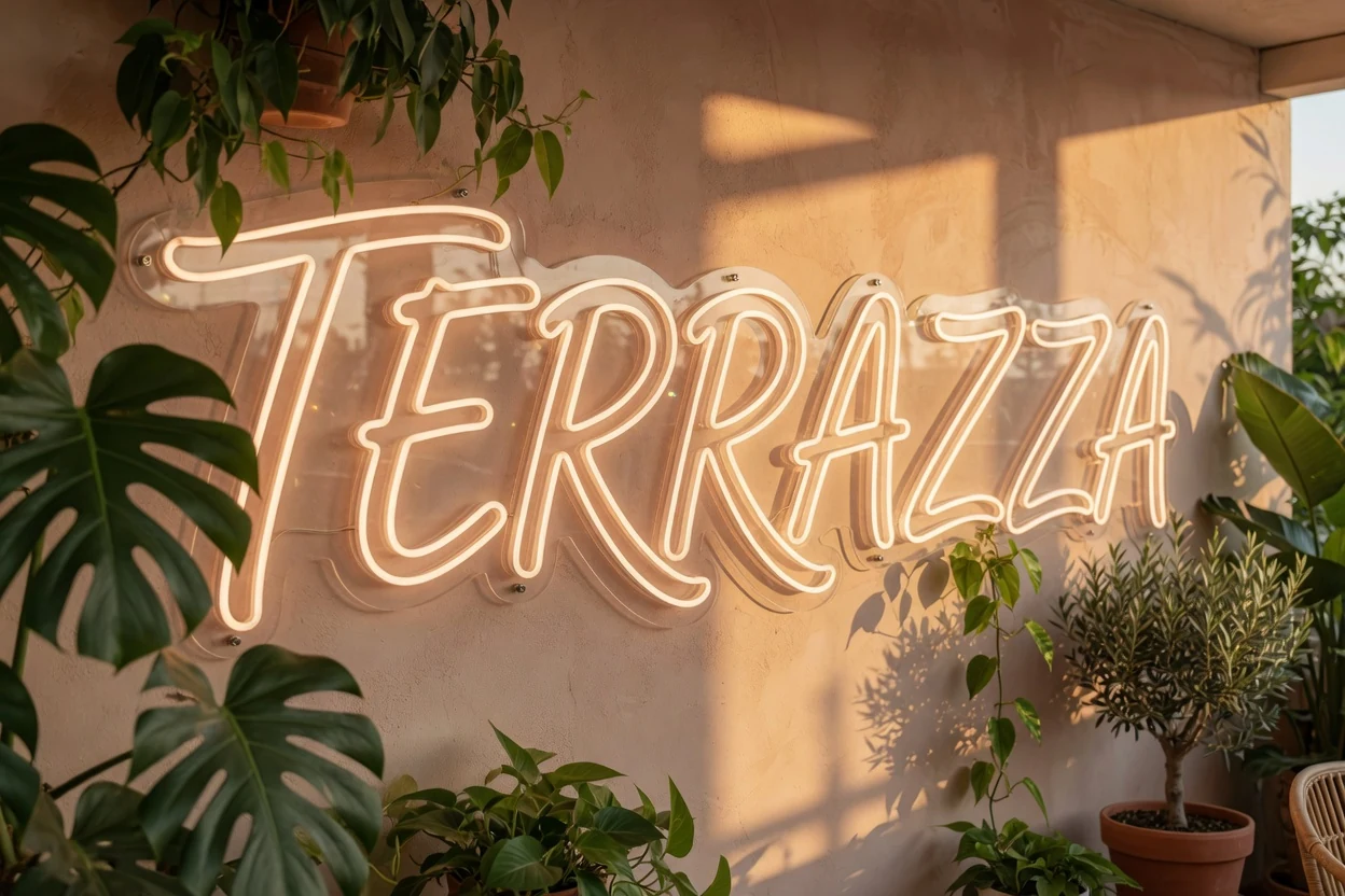Glassneon vs LED neon bilde