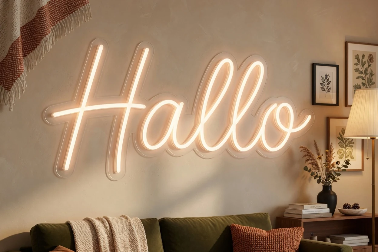 Led neon bord binnen of buiten afbeelding 1