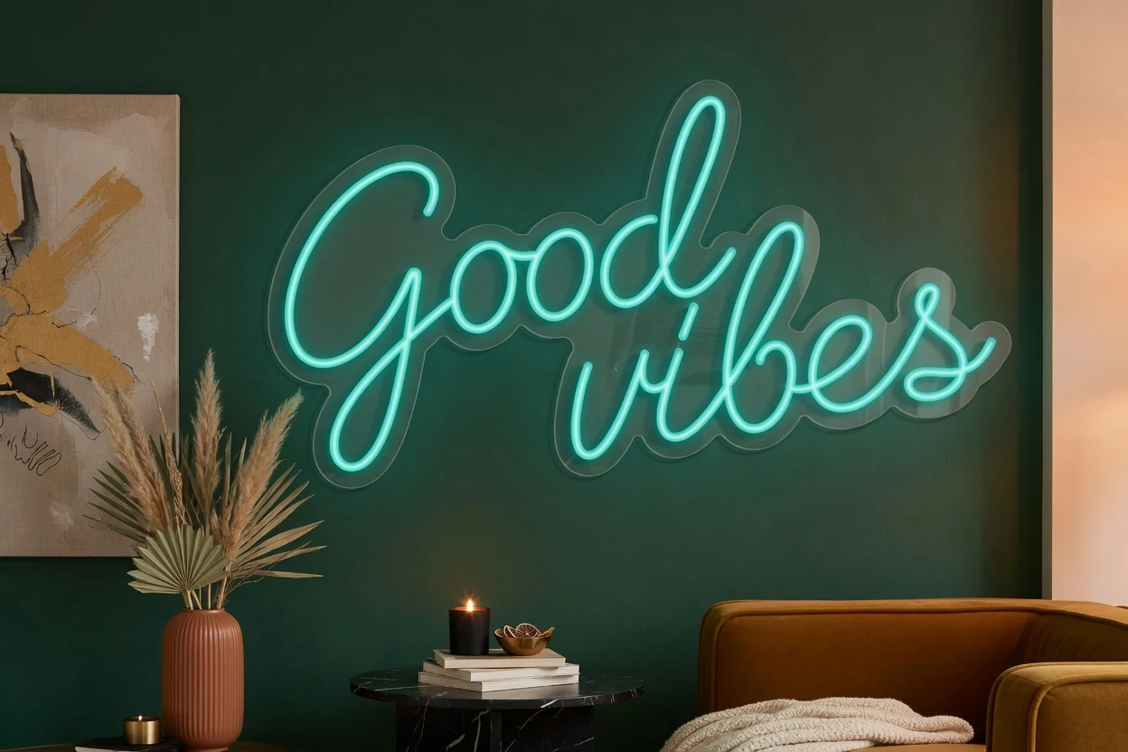 LED Neonschild aufhängen und befestigen Bild
