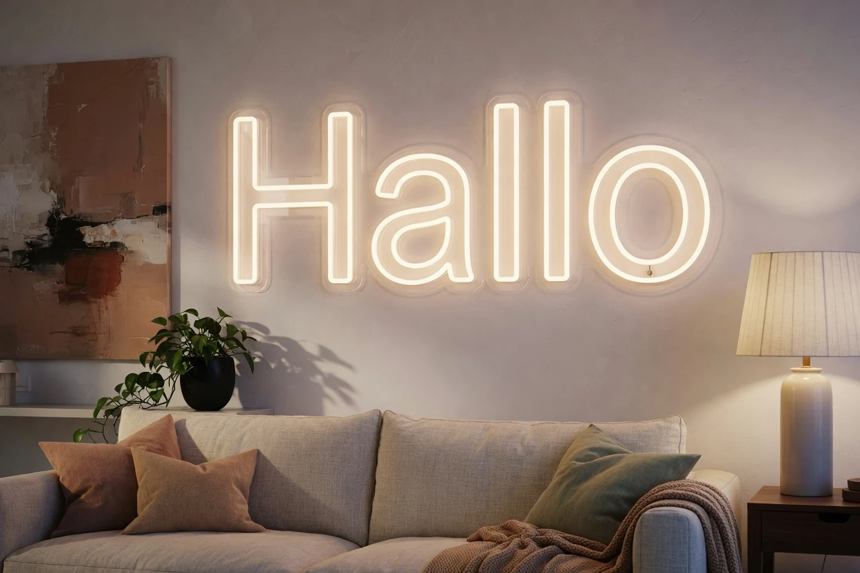 LED Neonschild reinigen und pflegen Bild 1