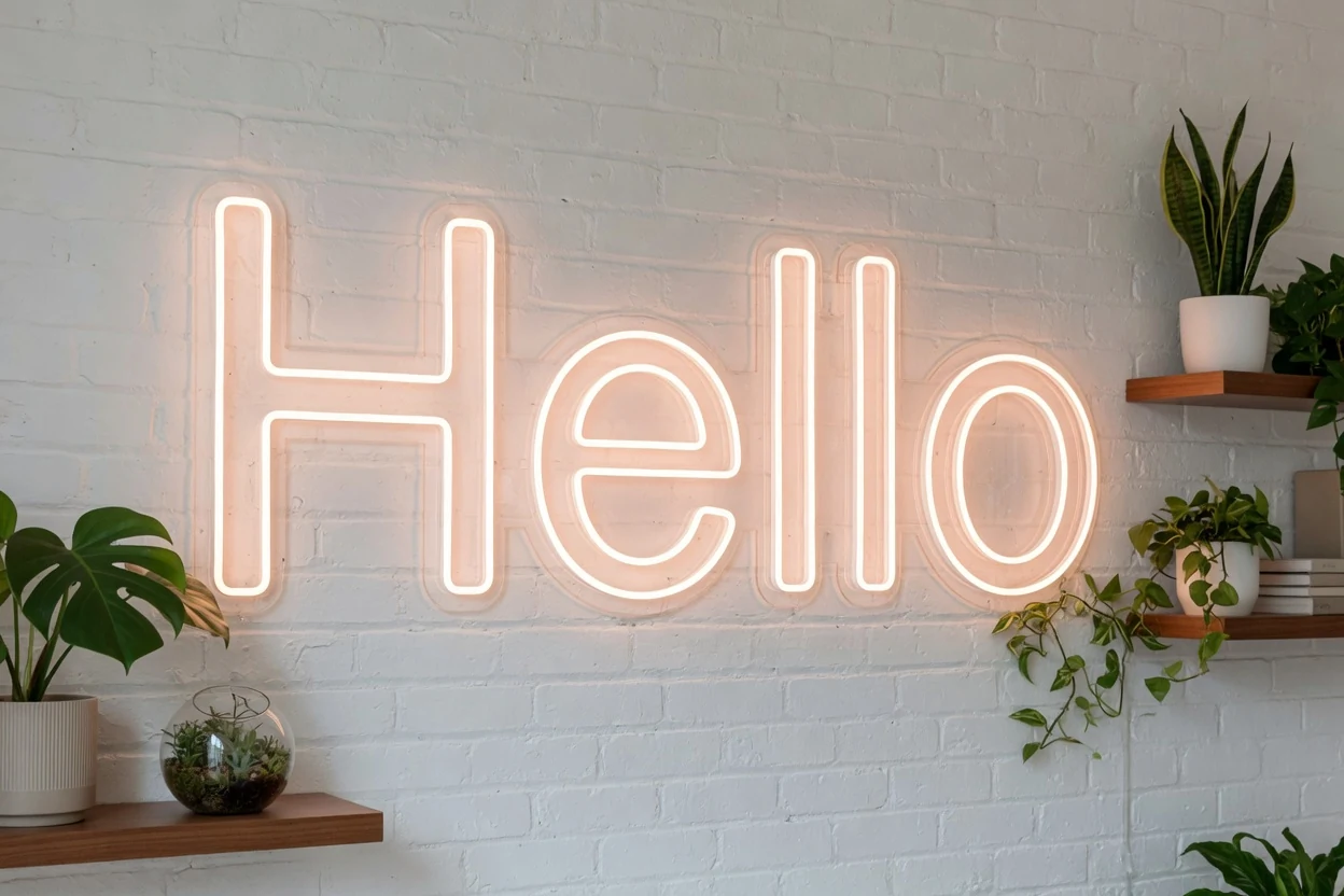 LED Neonschild reinigen und pflegen Bild
