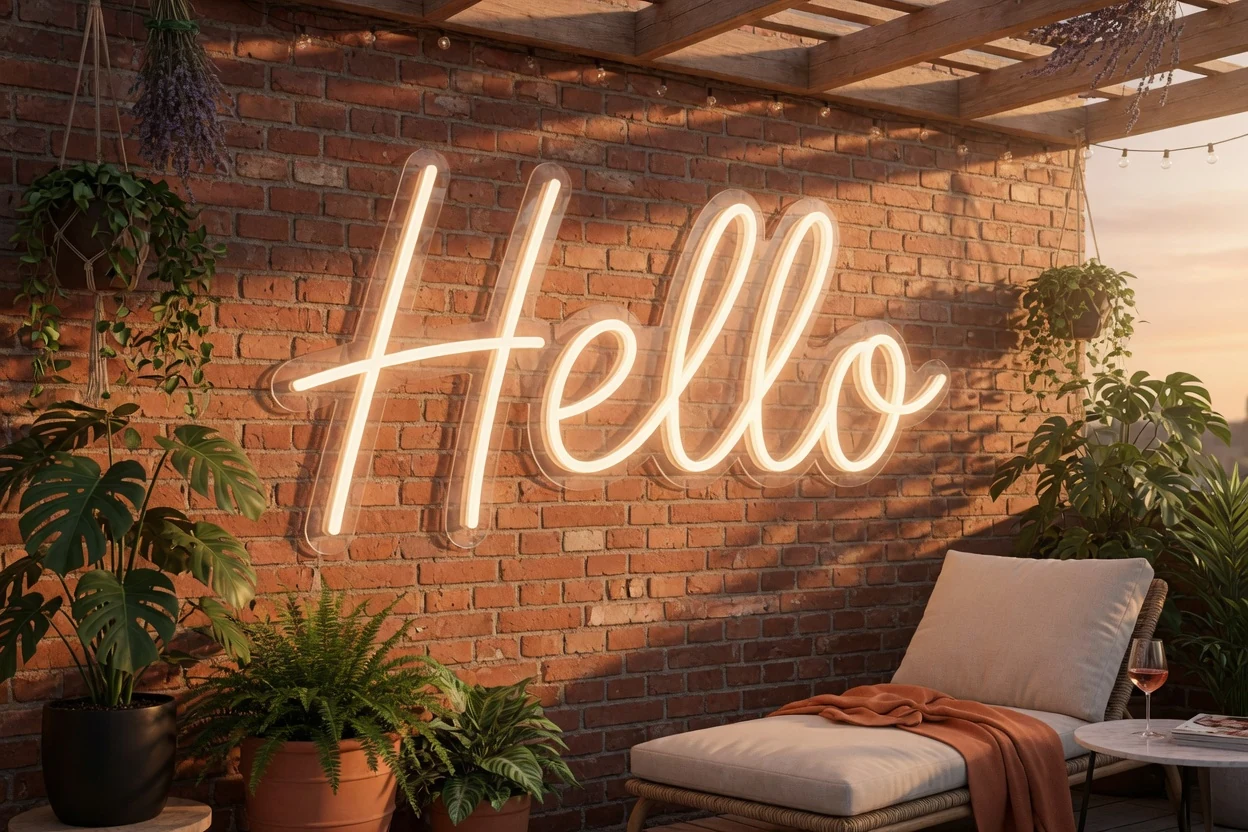 LED Neonschild reinigen und pflegen Bild